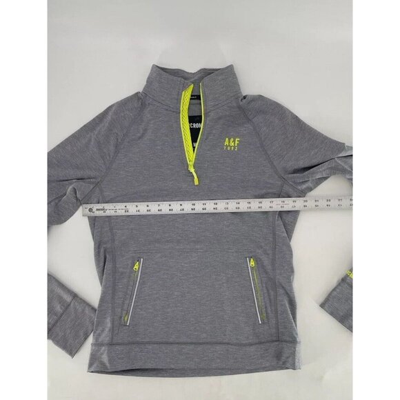 Abercrombie & Fitch Men’s Muscle Track Jacket Activewear Grey Pullover Sz M - Picture 10 of 10